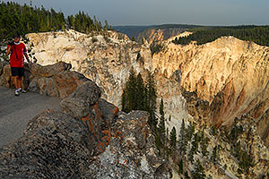View West at Grand Canyon of Yellowstone