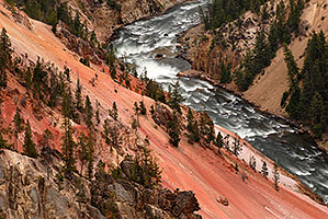 View West from Inspiration Point at Yellowstone River