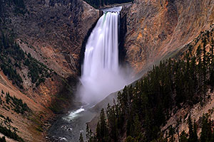 View of Lower Falls - height 308 ft (by Canyon Village)