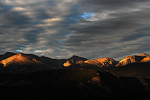 Longs Peak in the morning, a view from Moraine Park