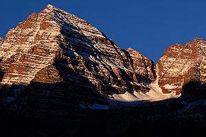 Maroon Bells in the morning