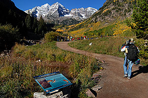 Maroon Bells in the morning