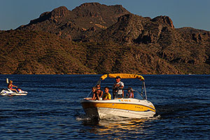 Boats at Saguaro Lake