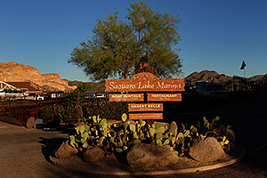 Saguaro Lake Marina sign