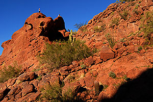 Hikers at Camelback Mountain in Phoenix