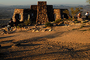 Dobbins Lookout (elev 2,330 ft) at South Mountain in Phoenix