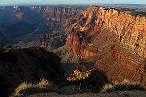 View of Colorado River from Desert View in Grand Canyon