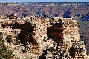 View of Mather Point in Grand Canyon