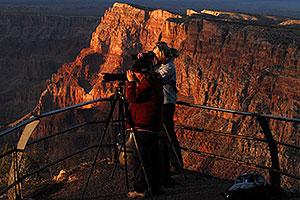 Photographers at Desert View in Grand Canyon