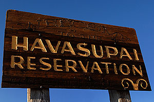 Welcome to Havasupai Reservation