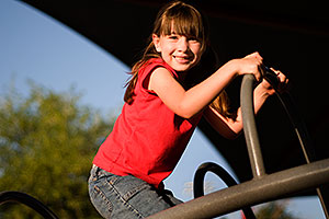 Alexandra at the playground
