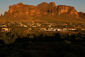 View of Apache Junction by Superstition Mountain