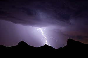 Lightning in Superstitions, Arizona