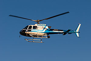 Police Helicopter over Squaw Peak
