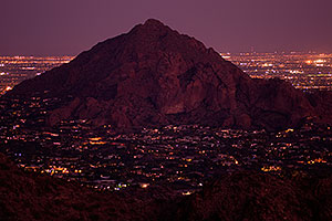 View from Squaw Peak at Camelback Mountain