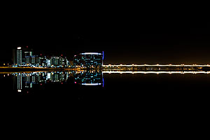 Night reflections at Tempe Town Lake