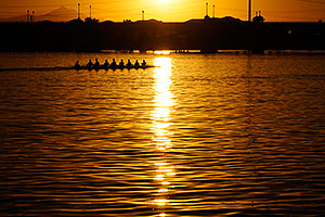 Scullers at Tempe Town Lake