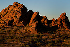 Traffic at McDowell Road - view North from Papago Park