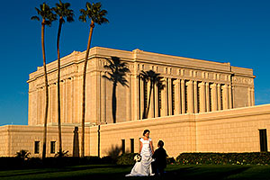 Bride and Groom at Mesa Arizona Temple