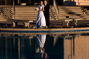 Bride and Groom at Mesa Arizona Temple