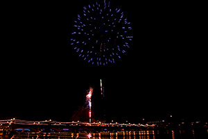 New Year`s Fireworks at Tempe Town Lake