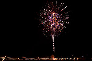 New Year`s Fireworks at Tempe Town Lake