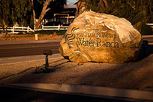 The Riparian Preserve at Water Ranch sign