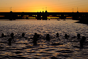 Seconds before start of the race - Splash and Dash Fall #2, Oct 8, 2009 at Tempe Town Lake