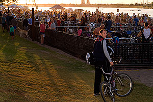 30 minutes before the race - PBR Offroad Triathlon, Oct 11, 2009 at Tempe Town Lake