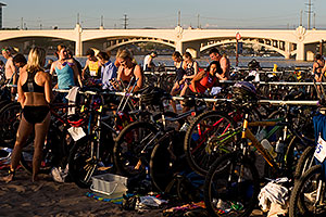 20 minutes before the race - PBR Offroad Triathlon, Oct 11, 2009 at Tempe Town Lake