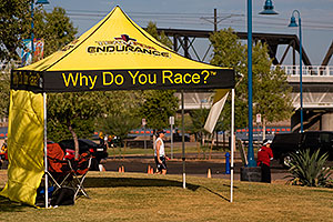 02:35:31 Why do You Race? sign at Soma Triathlon