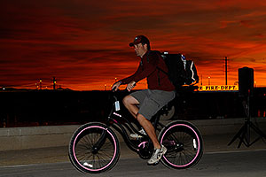 00:53:58 The bike winner riding into the sunset - Splash and Dash Fall #4, October 30, 2009 at Tempe Town Lake