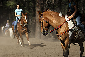 Morning at NAHA Horseback riding event in Flagstaff