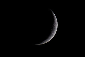 Crescent Moon over Sedona