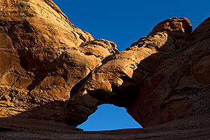 A window by Delicate Arch in Arches National Park
