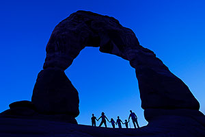 Delicate Arch at 6am in Arches National Park