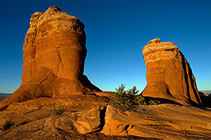Remnants of an arch in Arches National Park