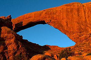 View of South Window from the back in Arches National Park