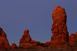Rock formations near North Window in Arches National Park