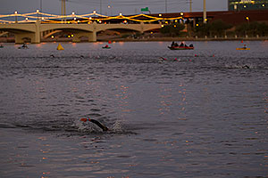 00:03:54 - Pros starting the swim - Ironman Arizona 2010