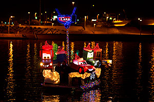 Cars Boat #16 at APS Fantasy of Lights Boat Parade