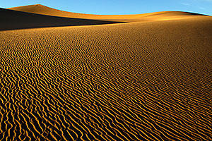 Sand Patterns at Mesquite Sand Dunes in Death Valley