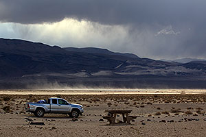 Camping by Eureka Sand Dunes in Death Valley