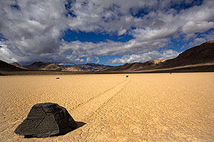 Sliding Rocks on Racetrack in Death Valley