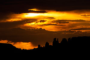 Sunset silhouettes in Sedona