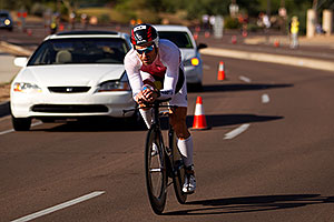 02:45:22 - #64 Chad Johnston [CAN] (eventually 66th in 09:26:25) at start of Lap 2 - Ironman Arizona 2011