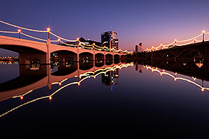 Tempe Town Lake twilight reflections