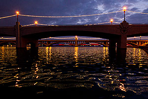 Tempe Town Lake night reflections