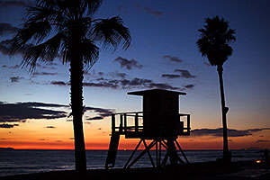 Sunset at Aliso Creek Beach, California