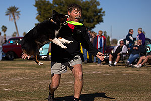 Jumping dogs of Hot Dogs Club at Lake Havasu Balloon Fest